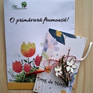 Broche witte bloemetjes