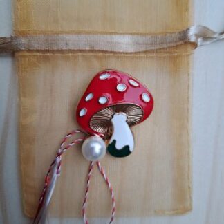 Broche paddenstoel